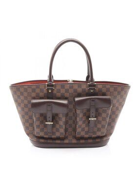 Louis Vuitton Handbag Manosque GM Canvas Leather